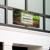 Forest Creek Schönes Foto Natur Willkommen Banner (Äußeres Gebäude)