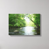 Forest creek Stretched Canvas Print Leinwanddruck (Vorderseite)