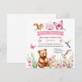 Forest Crites Girl Dusche Einladung