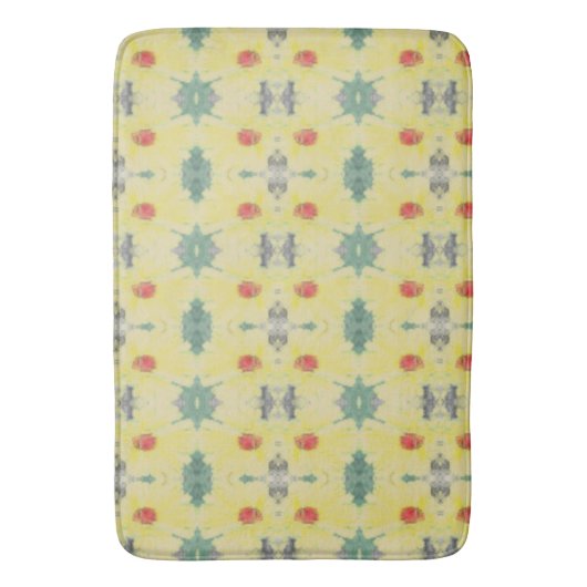 Forest Daisy Floor w/Name Badematte (Vorderseite Vertikal)