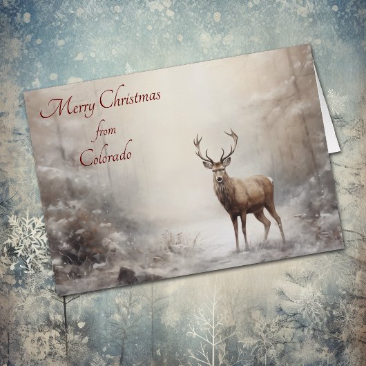 Forest Dee Christmas in Colorado Card