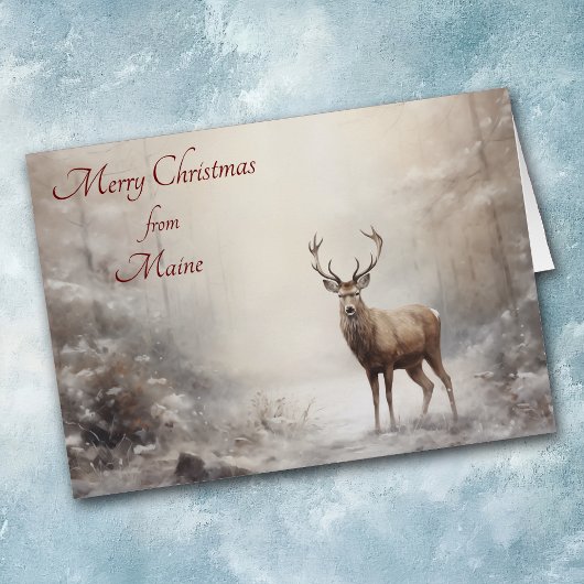 Forest Dee Christmas in Maine Card