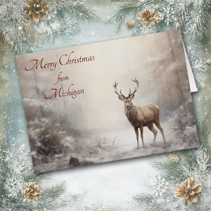 Forest Dee Christmas in Michigan Card
