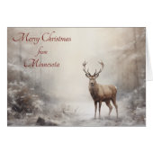 Forest Dee Christmas in Minnesota Card (Vorderseite (Horizontal))