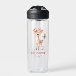 Forest Deer Animal Girl Trinkflasche