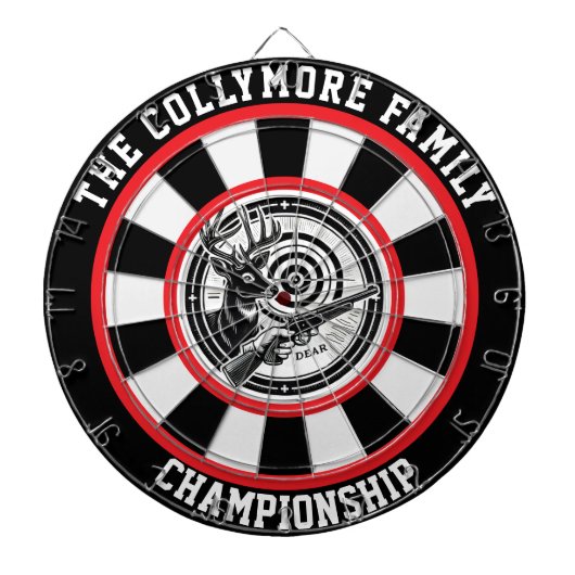 Forest Deer Bullseye Artwork Dartscheibe (vorne)