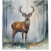 Forest Deer Duschvorhang (Vorderseite)