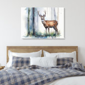 Forest Deer Leinwand Art (Insitu (Schlafzimmer))