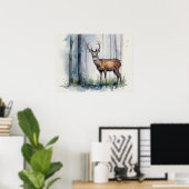 Forest Deer Poster (Heimbüro)