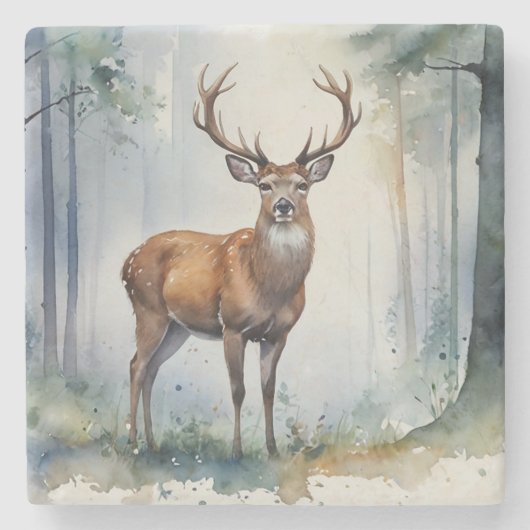 Forest Deer Untersetzer (Vorderseite)