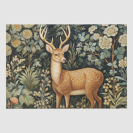 Forest Deer William Morris Cottagecore Seidenpapier