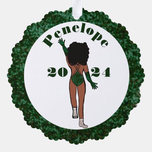 Forest & Diamonds Dancer Ornament Card A (Rückseite)