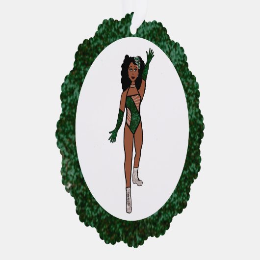 Forest & Diamonds Dancer Ornament Card A (Rechts)