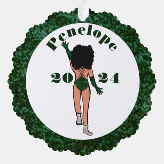 Forest & Diamonds Dancer Ornament Card B (Rückseite)