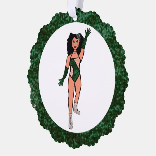 Forest & Diamonds Dancer Ornament Card B (Links)