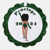 Forest & Diamonds Dancer Ornament Card B Karte (Rückseite)