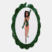 Forest & Diamonds Dancer Ornament Card B Karte (Rechts)