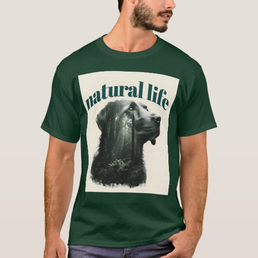 Forest Dog Girl T-Shirt (Vorderseite)