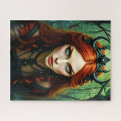 Forest Dryad Queen - Mystical Nature Fantasy Art Puzzle (Horizontal)