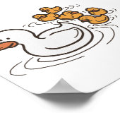 Forest Duck Family Tiny Print Poster (Ecke)