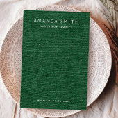 Forest dunkelgrüne Leinen sehen Ohrsichtkarte aus