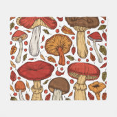 Forest Edibles: Vintage Wildsammlung. Fleecedecke (Vorderseite (Horizontal))