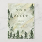Forest Elegance Moving Ankündigung Postkarte (Vorderseite)