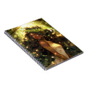 Forest Elf American Black Fantasy Art Notizblock (Rechte Seite)