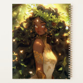 Forest Elf American Black Fantasy Art Planer (Rückseite)