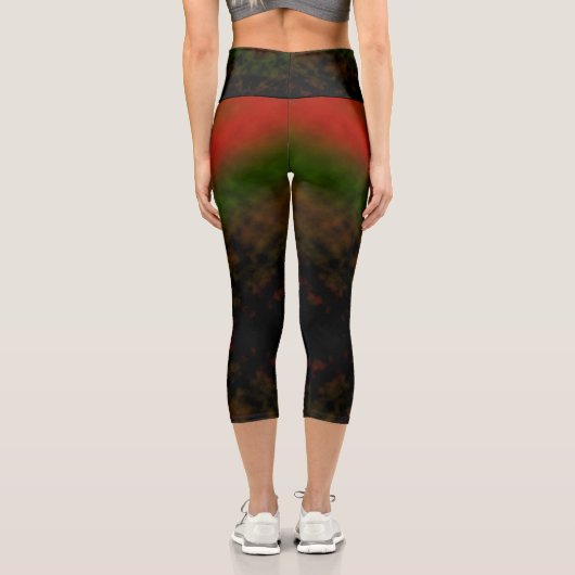 Forest Ember Glow Capri Leggings (Rückseite)