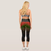 Forest Ember Glow Capri Leggings (Rückseite)