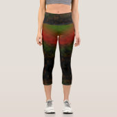 Forest Ember Glow Capri Leggings (Vorderseite)
