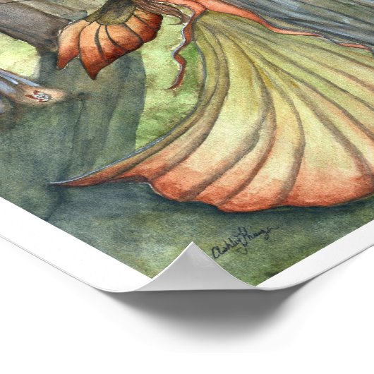 Forest Enchanting Fee Poster Print (Ecke)