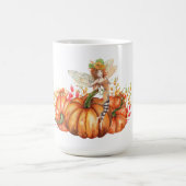 Forest Fairy & Autumn Pumpkin Bouquet Kaffeetasse (Mittel)