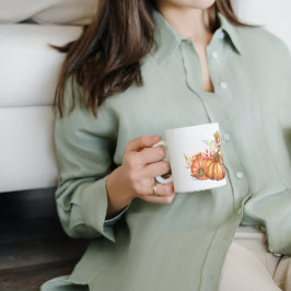 Forest Fairy & Autumn Pumpkin Bouquet Kaffeetasse
