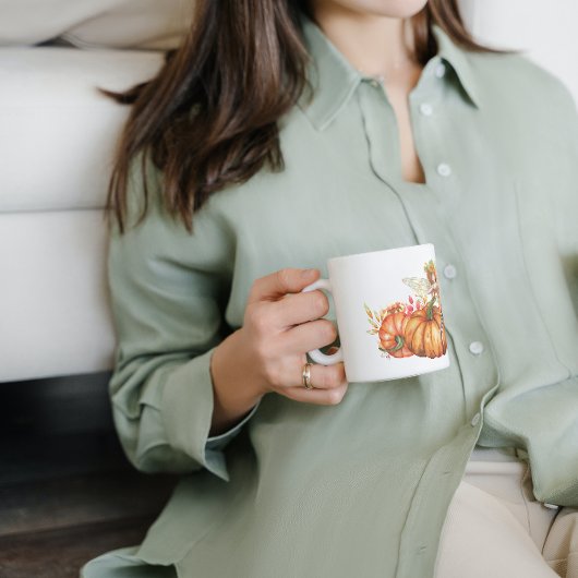 Forest Fairy & Autumn Pumpkin Bouquet Kaffeetasse