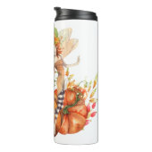 Forest Fairy & Autumn Pumpkin Bouquet Thermosbecher (Nach rechts gedreht)