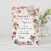 Forest Fairy Einladung zum ersten Geburtstag, magi (Stehend Vorderseite)