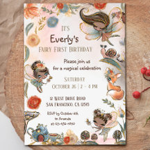Forest Fairy First Birthday Magisches Party