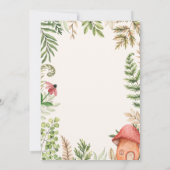 Forest Fairy Flutter & Twirl Girl Geburtstag Einladung (Rückseite)