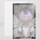 Forest Fairy Gothic Stationery Briefpapier (Vorne/Hinten)