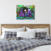Forest Fairy Lila Dragon Kinderzimmer Leinwand Kun (Insitu (Schlafzimmer))