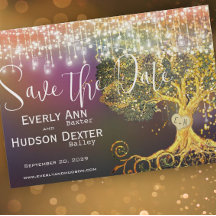 Forest Fairytale Lila Goldhochzeit speichern das D