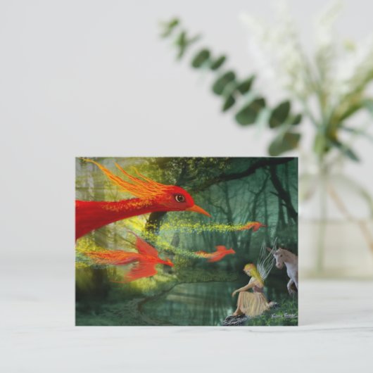 Forest Fantasy 1 Postkarte (Stehend Vorderseite)