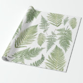 Forest Fern Fronds Vintage Vegetation Botanischer Geschenkpapier (Ungerollt)