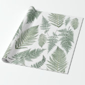 Forest Fern Fronds Vintage Vegetation Botanischer  Geschenkpapier (Ungerollt)