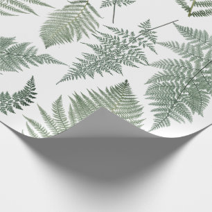 Forest Fern Fronds Vintage Vegetation Botanischer Geschenkpapier