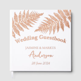 Forest Ferns Outdoor Wedding Gästebuch