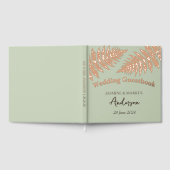 Forest  Ferns Outdoors Wedding Gästebuch (Voll)
