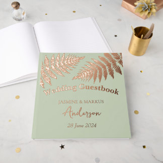 Forest  Ferns Outdoors Wedding Gästebuch